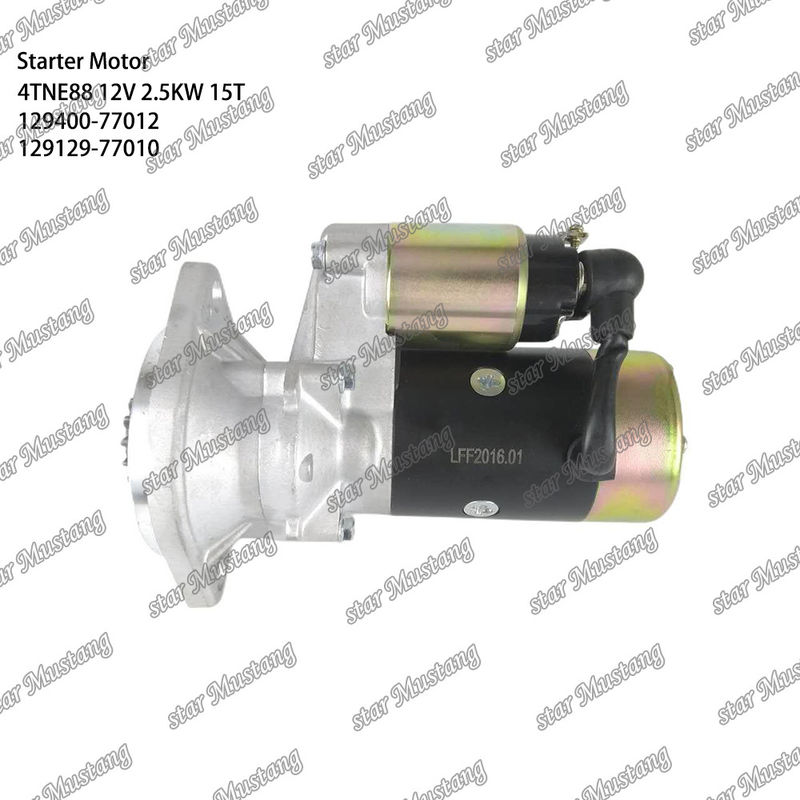 4TNE88 エンジンスタートモーター 12V 2.5KW 15T 129400-77012 129129-77010 YANMAR エンジン用スペアパーツ