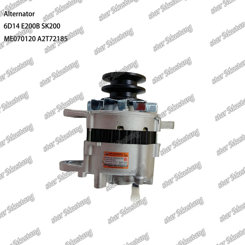 アルテネレーター 6D14 E200B SK200 24V 35A ME070120 A2T70772 A2T72185 三?? エンジン用スペアパーツに適しています