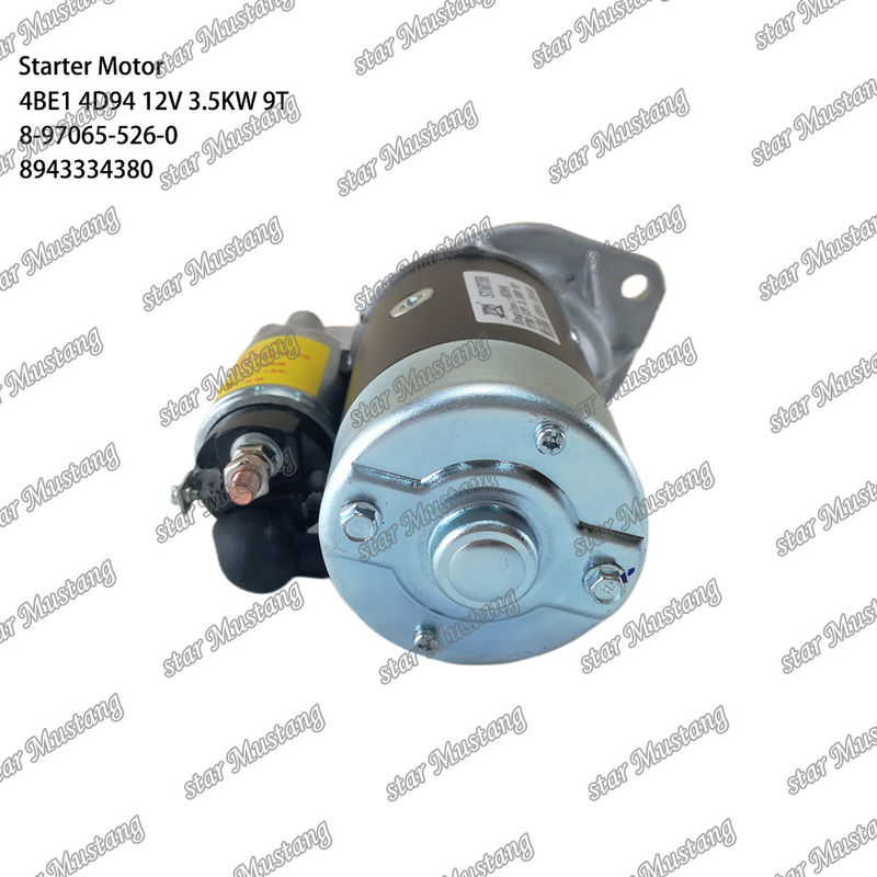スターターモーター 4BE1 4D94 12V 9T 8-97065-526-0 8943334380 コマツーエンジン部品