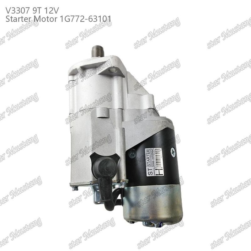 スターターモーター V3307 9T 12V 1G772-63101 KUBOTA エンジン部品