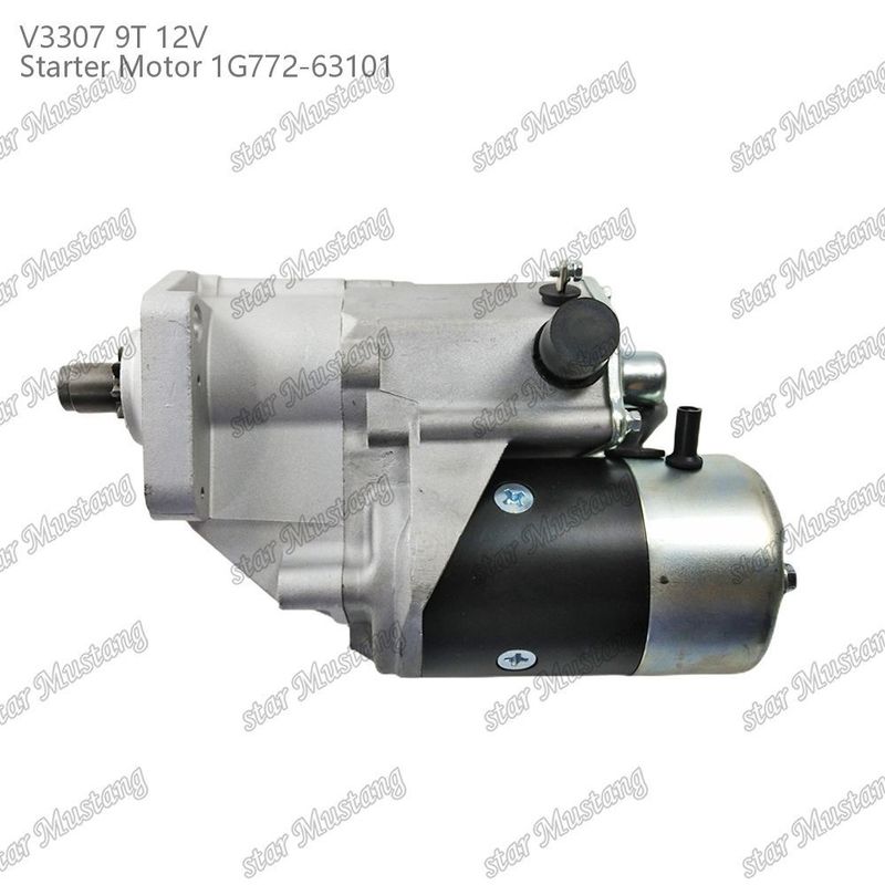 スターターモーター V3307 9T 12V 1G772-63101 KUBOTA エンジン部品