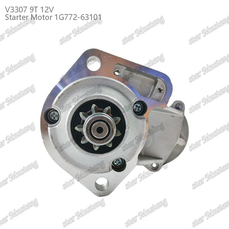 スターターモーター V3307 9T 12V 1G772-63101 KUBOTA エンジン部品