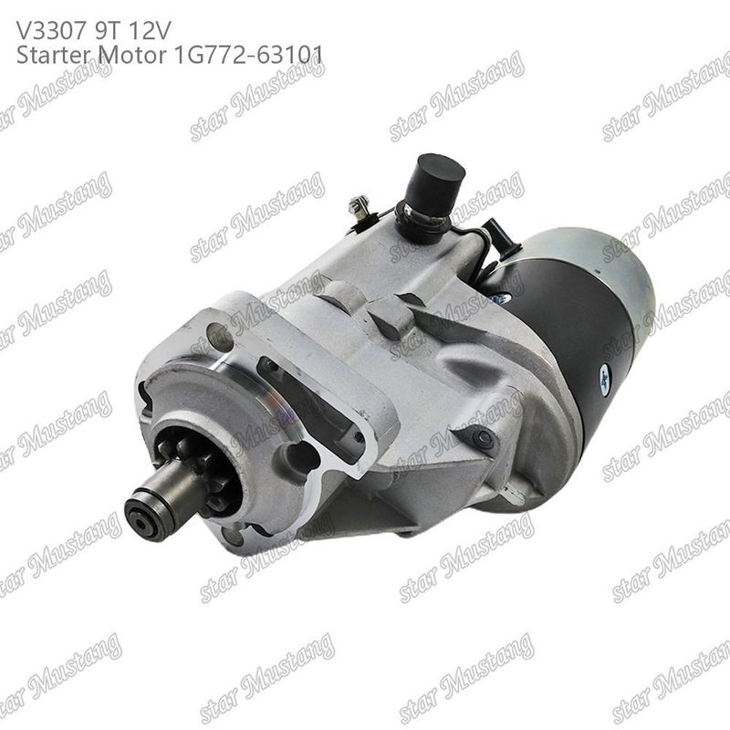 スターターモーター V3307 9T 12V 1G772-63101 KUBOTA エンジン部品