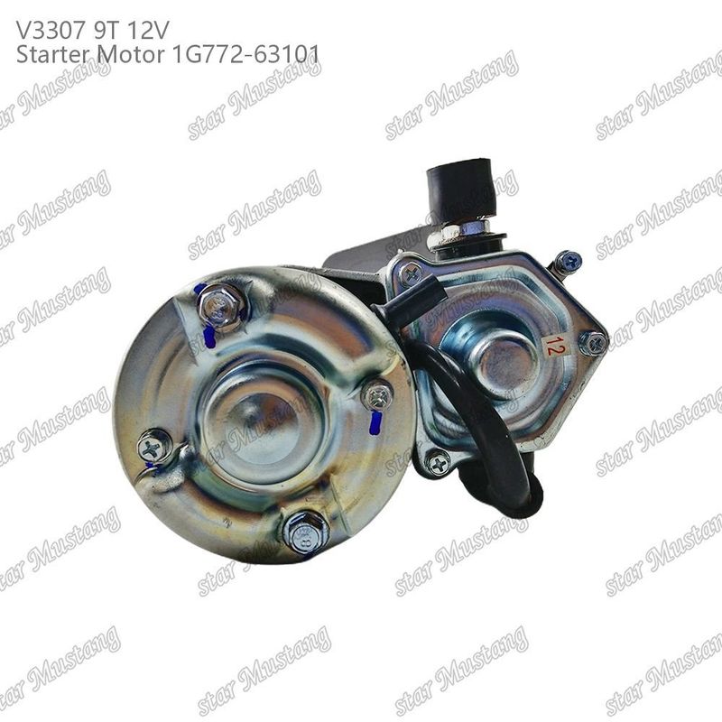 スターターモーター V3307 9T 12V 1G772-63101 KUBOTA エンジン部品