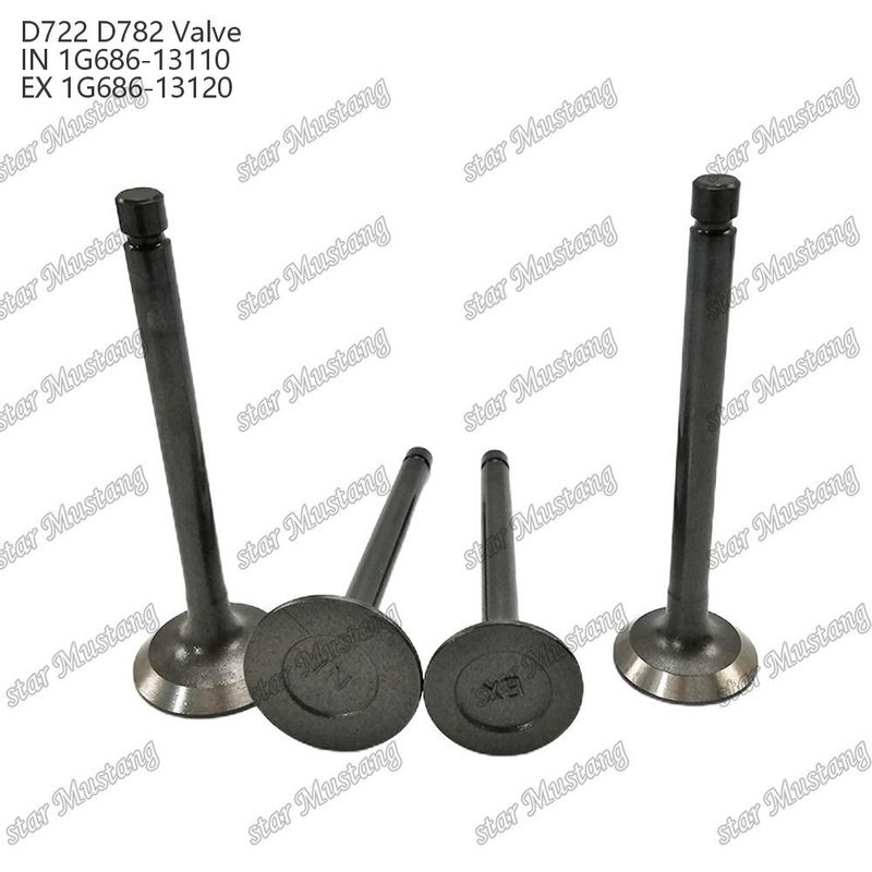 オリジナルストック 統合構造バルブ ZB400 ZB500 Z400 Z430 Z482 D722 D782 IN 14601-13110 EX 14601-13120 オンラインサポート付きディーゼルエンジン部品