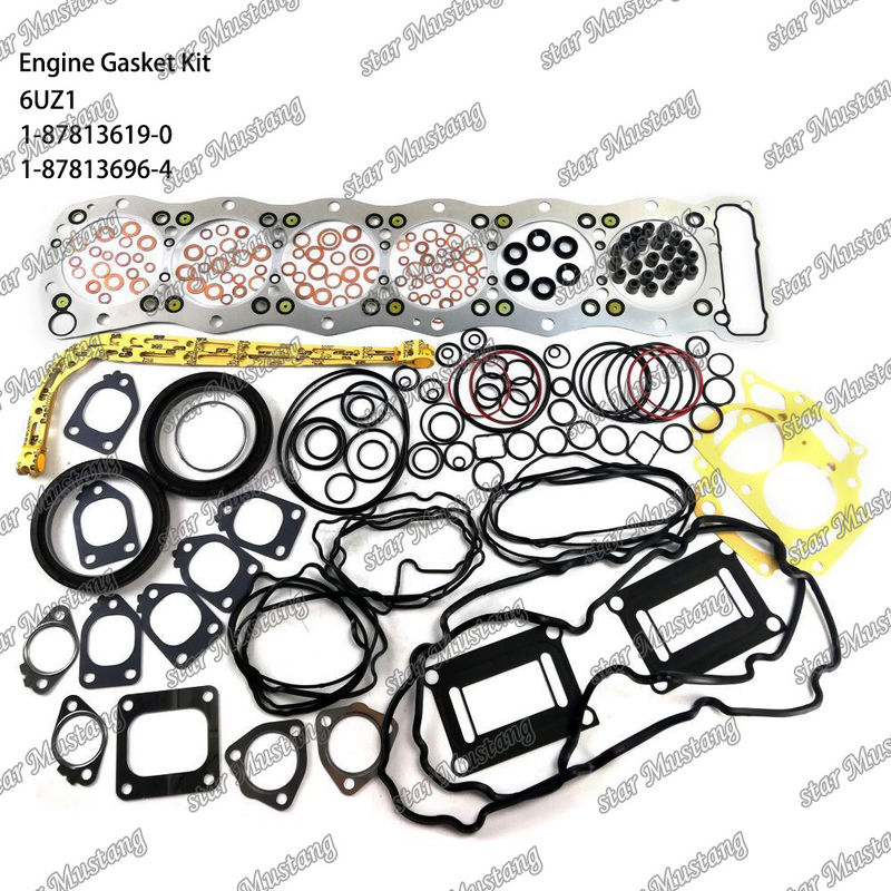 完全なガスケットキット 6UZ1 1-87813619-0 1-87813696-4 イスズーエンジン部品に適しています