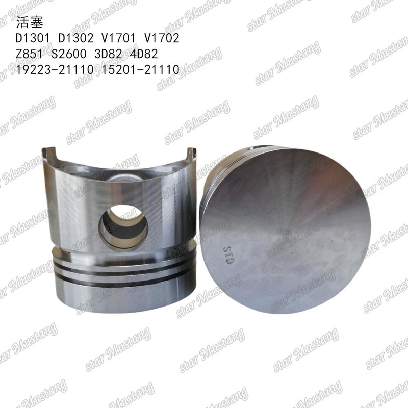 ピストン D1301 D1302 V1701 V1702 Z851 S2600 3D82 4D82 19223-21110 15201-21110 KUBOTA エンジン部品に適しています