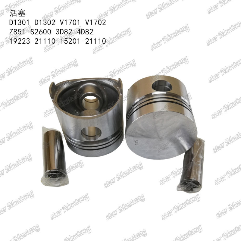 ピストン D1301 D1302 V1701 V1702 Z851 S2600 3D82 4D82 19223-21110 15201-21110 KUBOTA エンジン部品に適しています