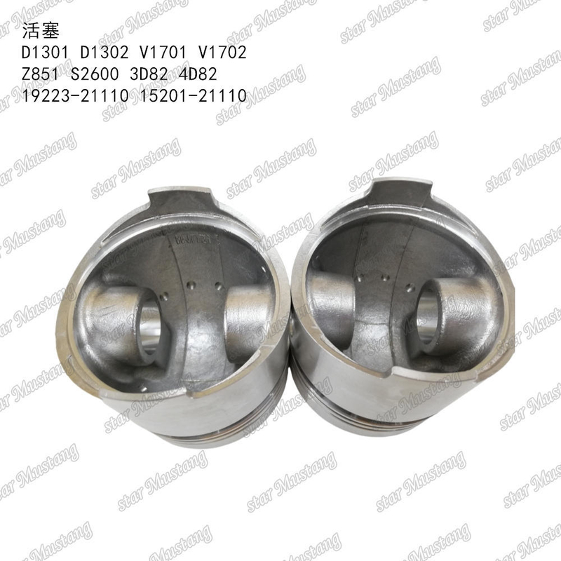 ピストン D1301 D1302 V1701 V1702 Z851 S2600 3D82 4D82 19223-21110 15201-21110 KUBOTA エンジン部品に適しています