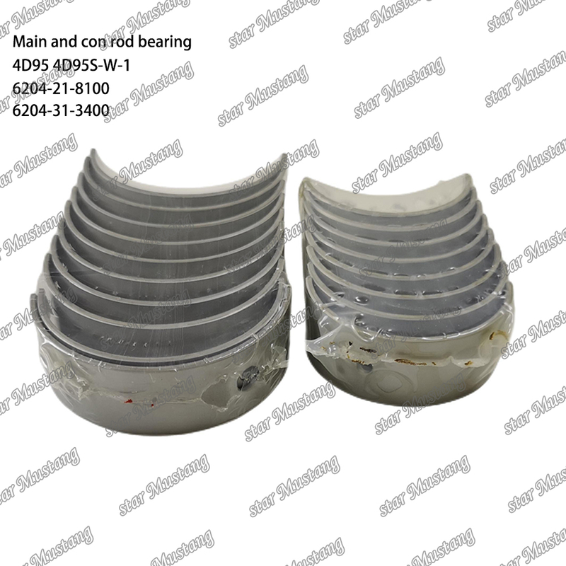 Original Diesel Engine Main And Con Rod Bearing 4D95 4D95S-W-1 6204-21-8100 6204-31-3400
