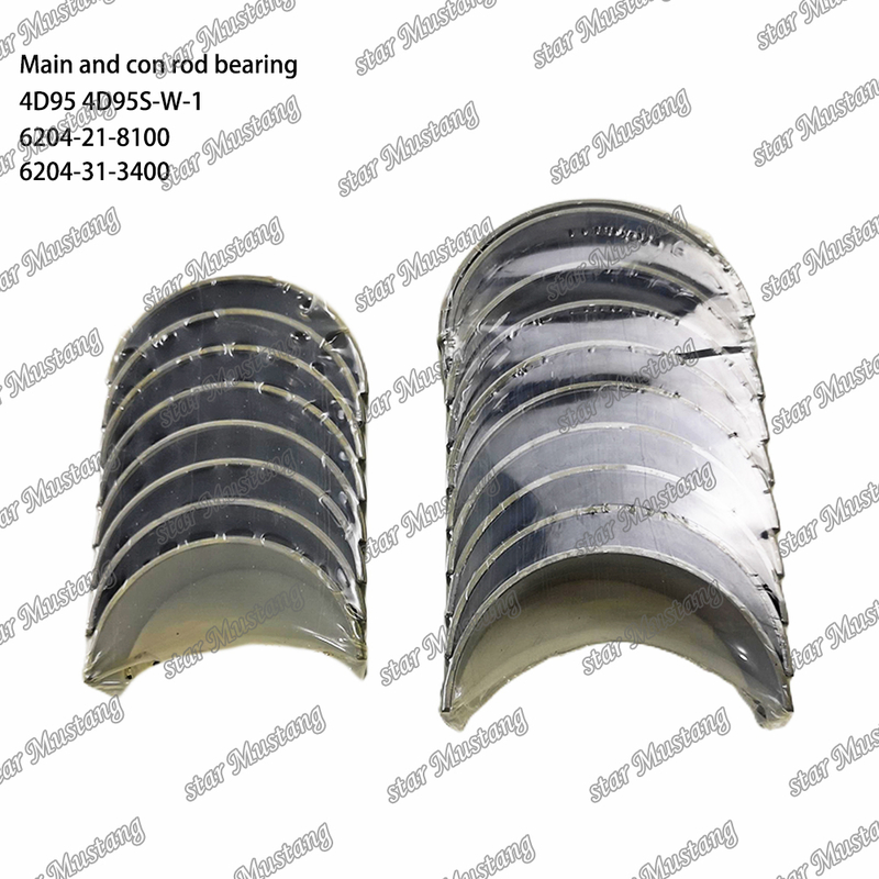 Original Diesel Engine Main And Con Rod Bearing 4D95 4D95S-W-1 6204-21-8100 6204-31-3400