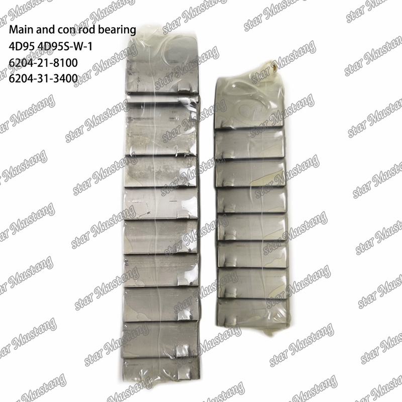 Original Diesel Engine Main And Con Rod Bearing 4D95 4D95S-W-1 6204-21-8100 6204-31-3400